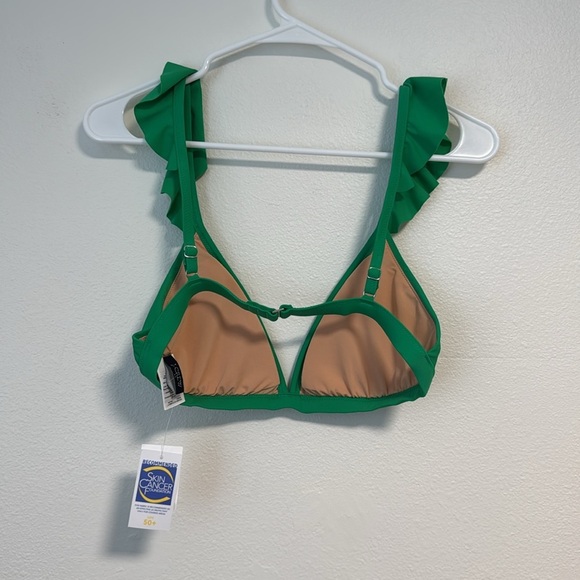 J. Crew Factory Ruffle-shoulder V-neck bikini top and high waisted bottom - Picture 9 of 15